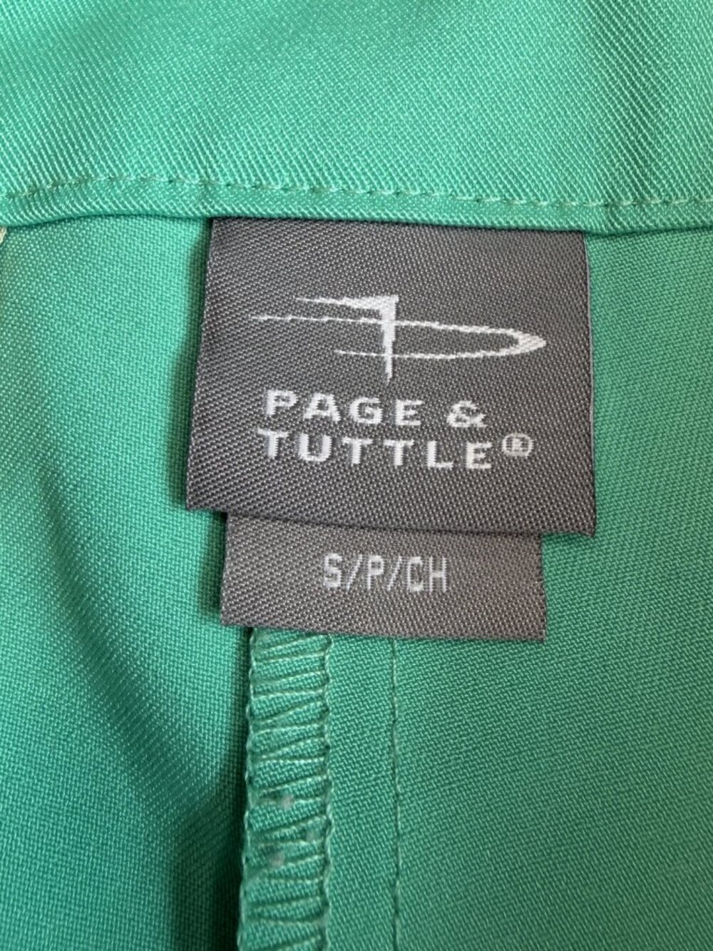 Page & Tuttle Women’s Bermuda Elastic Waist Shorts Teal Small - Picture 2 of 3